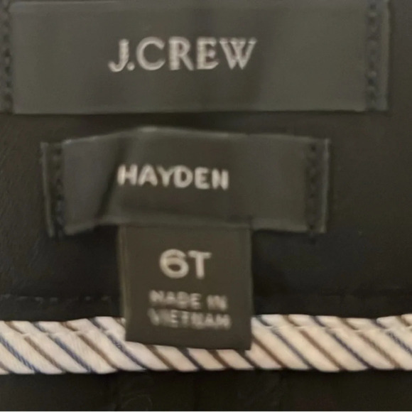 J crew size 6‎ Tall Hayden Black Re-Imagined pants - Picture 3 of 16